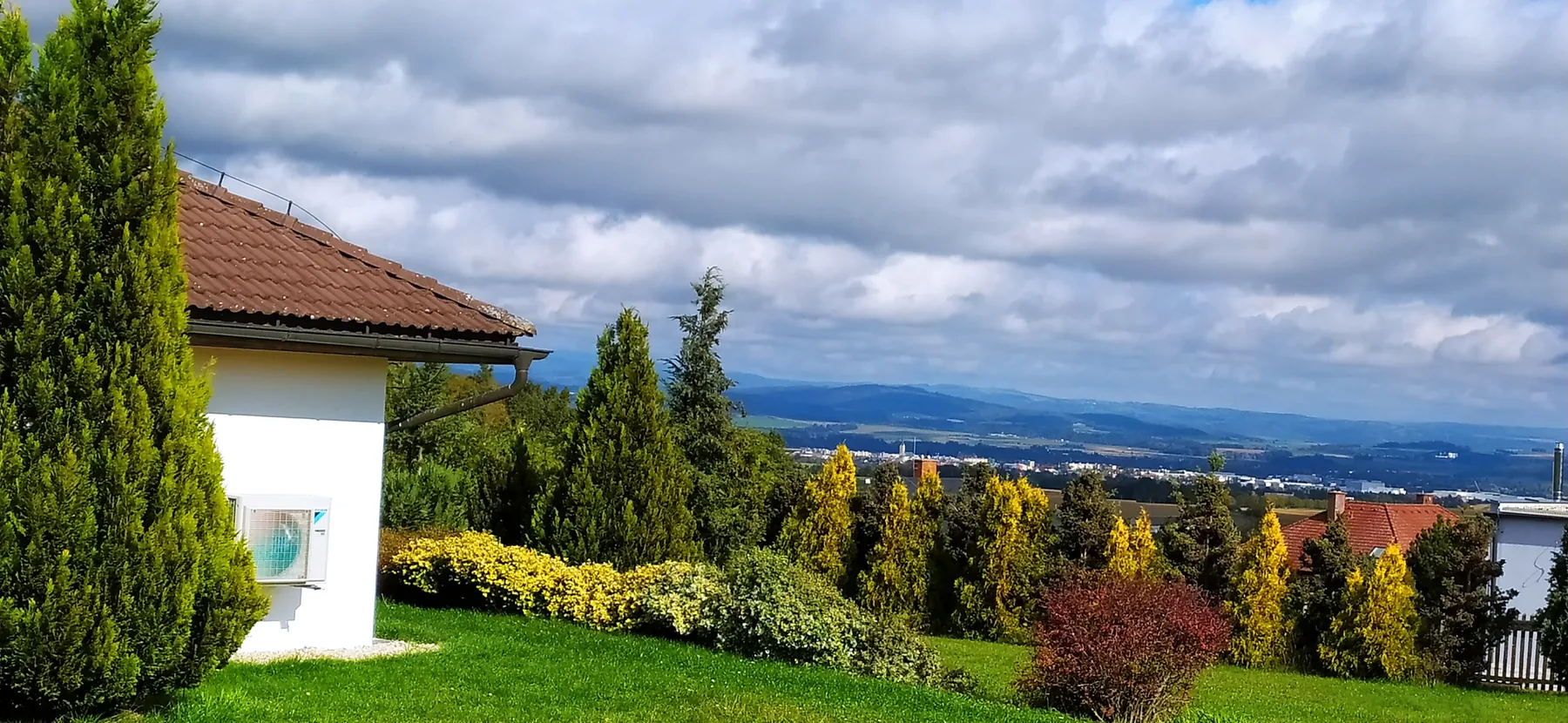 Výhled z rezidence nad Mohelnicí
